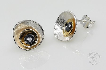 Ohrstecker aus 925 Silber (teilvergoldet)